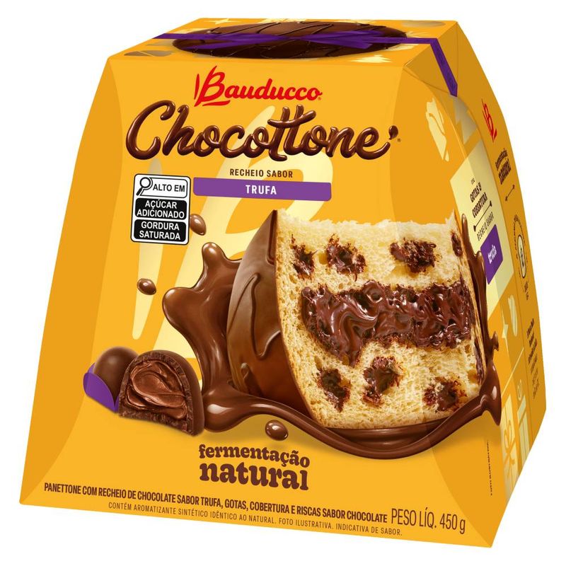 Chocottone Recheio Sabor Trufa Bauducco 450g | 1 unidade