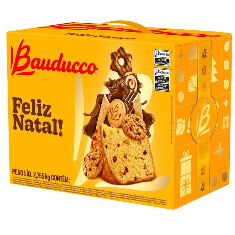 Cesta de Natal Grande Bauducco 20 Itens 2,755kg | 1 unidade