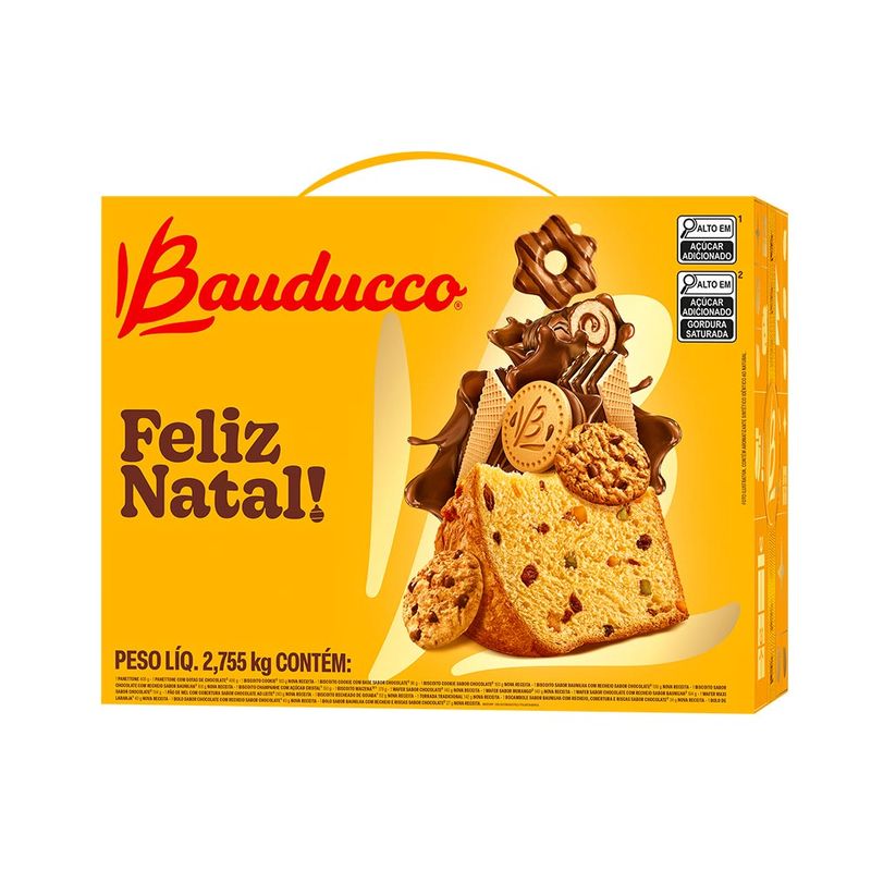 Cesta de Natal Grande Bauducco 20 Itens 2,755kg | 1 unidade