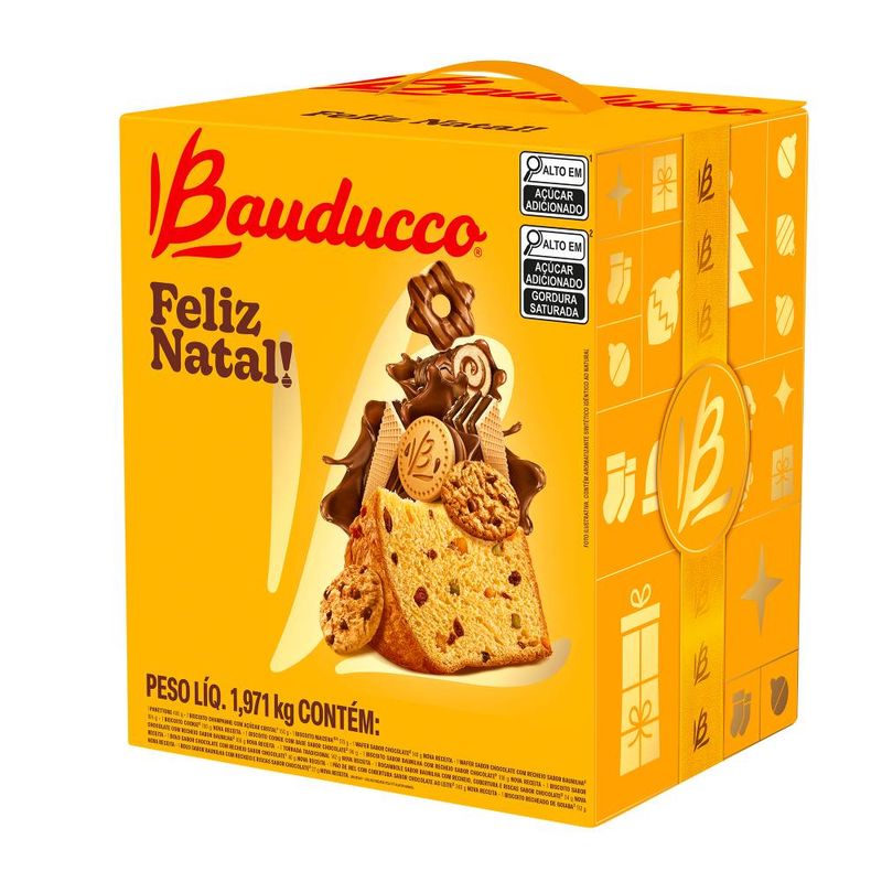 Cesta de Natal Média Bauducco 16 itens 1,957kg | 1 unidade