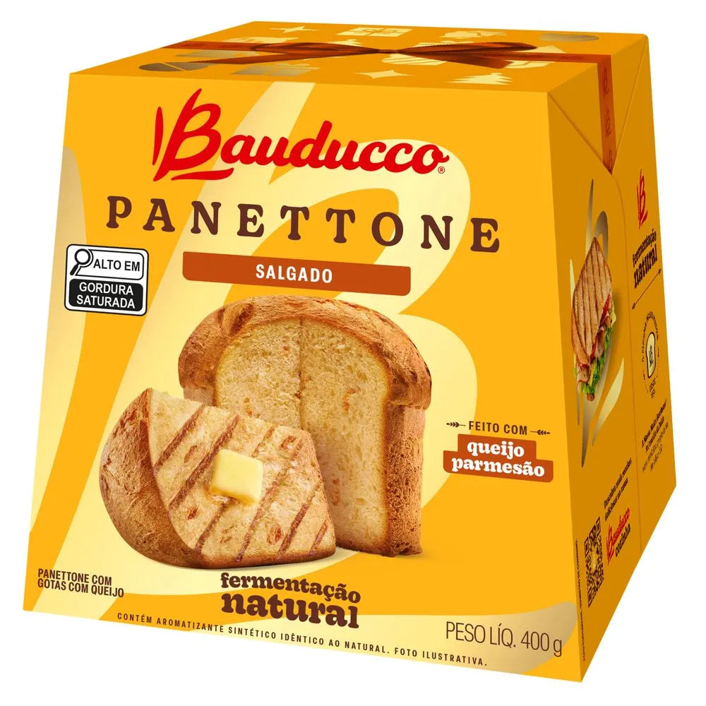 Panettone Salgado Bauducco 400g | 6 unidades