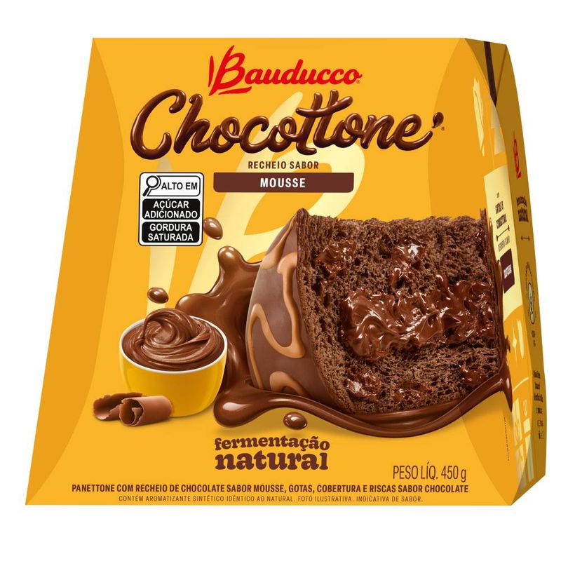 Chocottone Recheio Sabor Mousse Bauducco 450g | 1 unidade